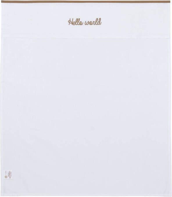 Meyco baby ledikantlaken Hello World taupe - Foto 3