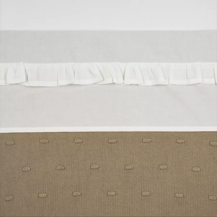Meyco baby ledikantlaken Ruffle 100x150 Offwhite - Foto 3