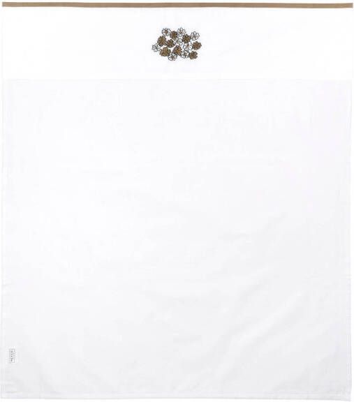Meyco baby ledikantlaken Vintage Flower 100x150 cm taupe