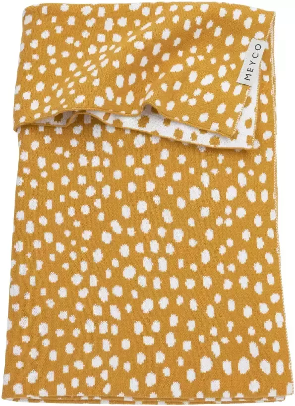 Meyco baby wiegdeken Cheetah 75x100 cm honey gold