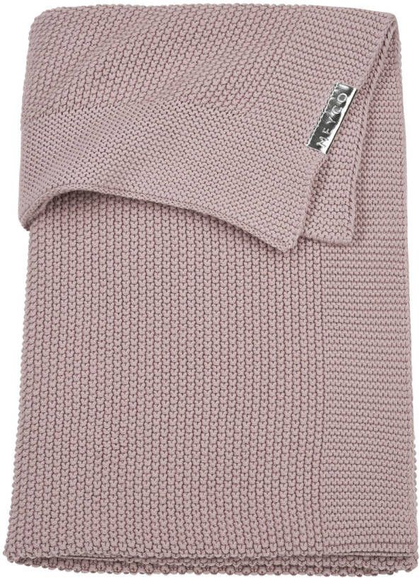 Meyco baby wiegdeken Mini relief GOTS 75x100 cm lila