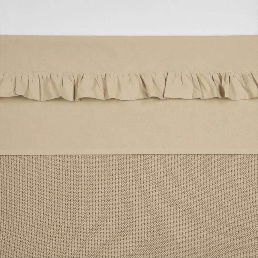 Meyco baby wieglaken Ruffle 75x100 Sand - Foto 3