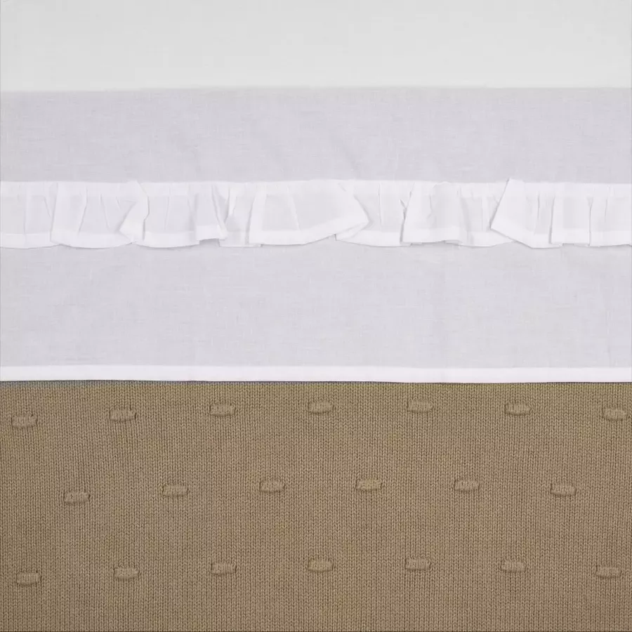 Meyco baby wieglaken Ruffle 75x100 White - Foto 1
