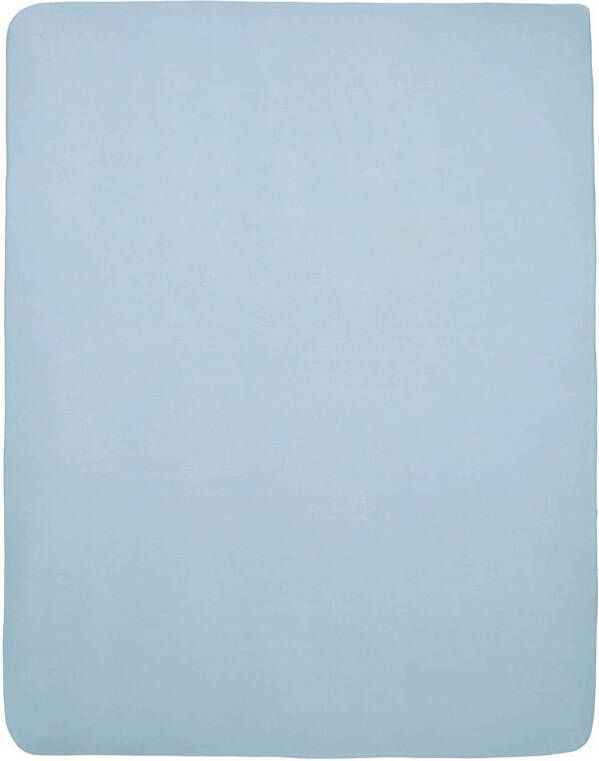 Meyco hoeslaken boxmatras 75x95 cm lichtblauw - Foto 3