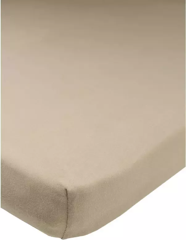 Meyco hoeslaken boxmatras 75x95 cm taupe - Foto 1