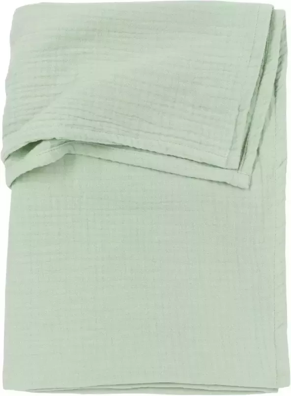 Meyco hydrofiele baby ledikantlaken 100x150cm soft green - Foto 3