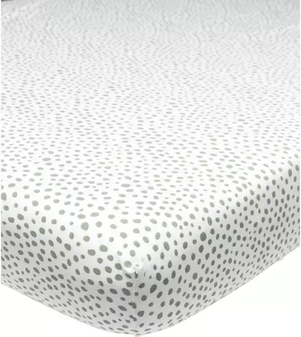 Meyco jersey hoeslaken boxmatras 75x95 cm Cheetah forest green