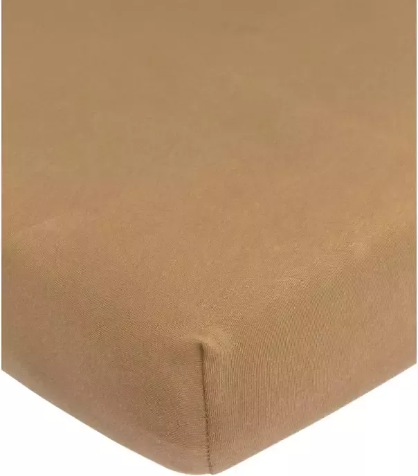 Meyco katoenen jersey ledikant hoeslaken 60x120 cm Toffee