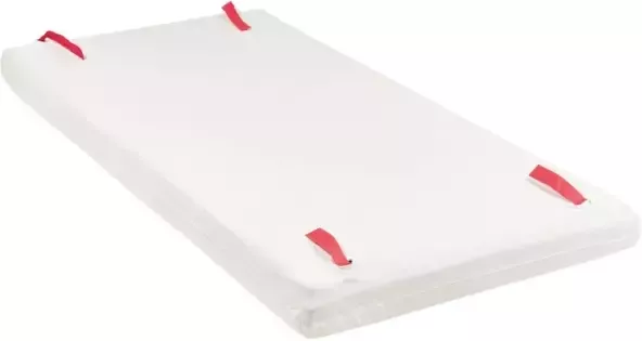 Meyco katoenen jersey matrashoes DeLuxe voor campingbed 60x120cm offwhite - Foto 2