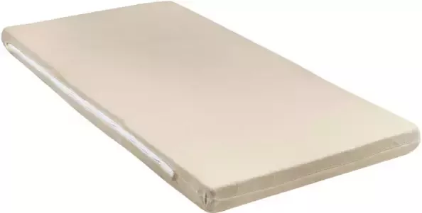 Meyco katoenen jersey matrashoes DeLuxe voor campingbed 60x120cm sand