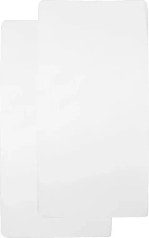 Meyco katoenen jersey hoeslaken peuterbed 70x140 150 cm set van 2 wit - Foto 3