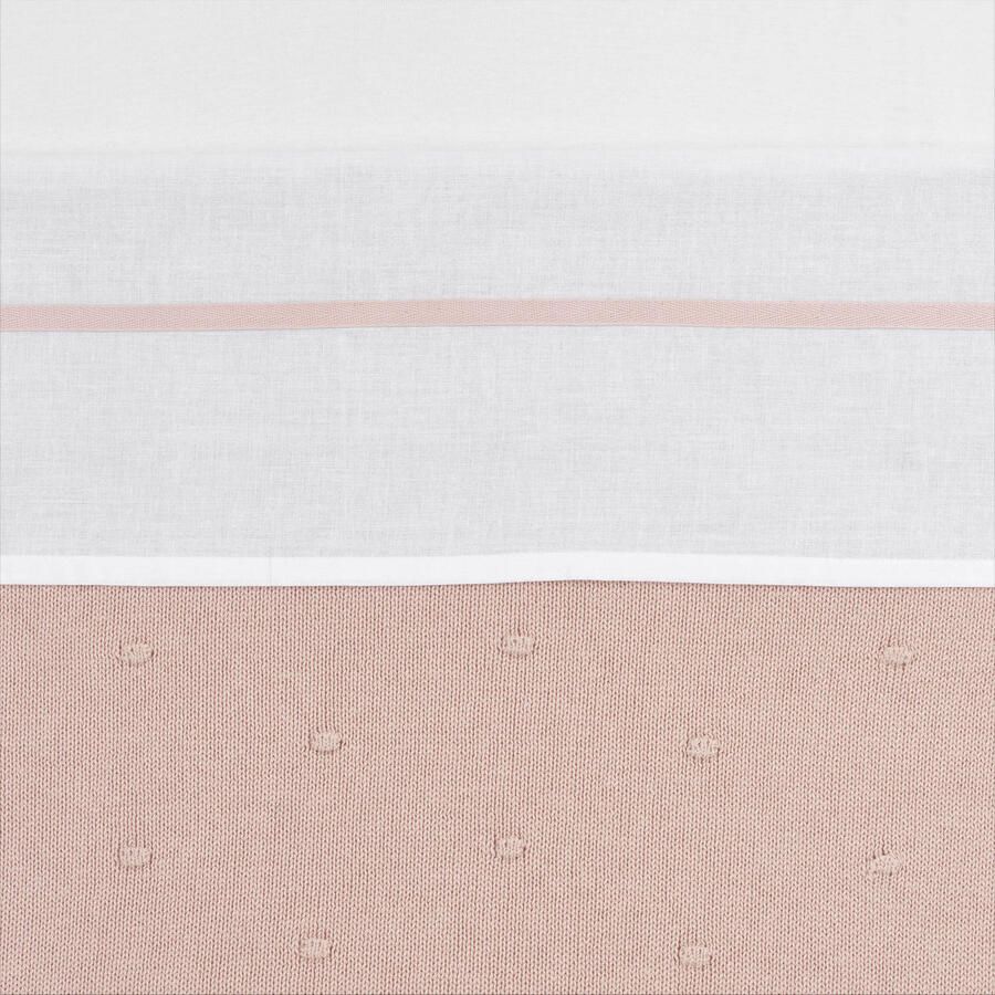 Meyco baby ledikantlaken Bies 100x150 cm Soft Pink