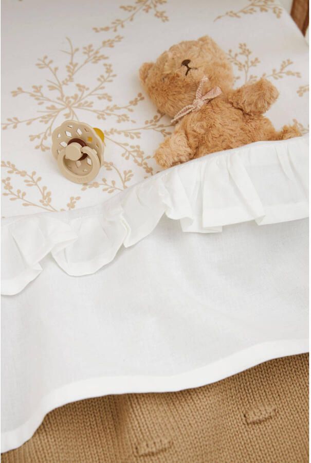Meyco baby ledikantlaken Ruffle 100x150 White - Foto 2