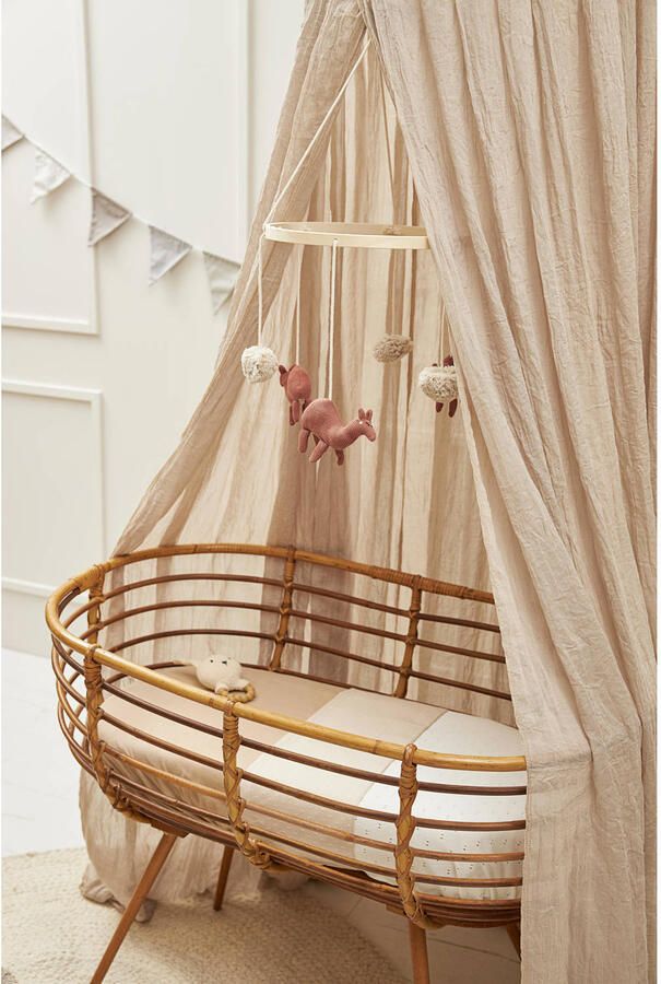 Meyco bamboe ledikantdeken Ajour offwhite - Foto 2