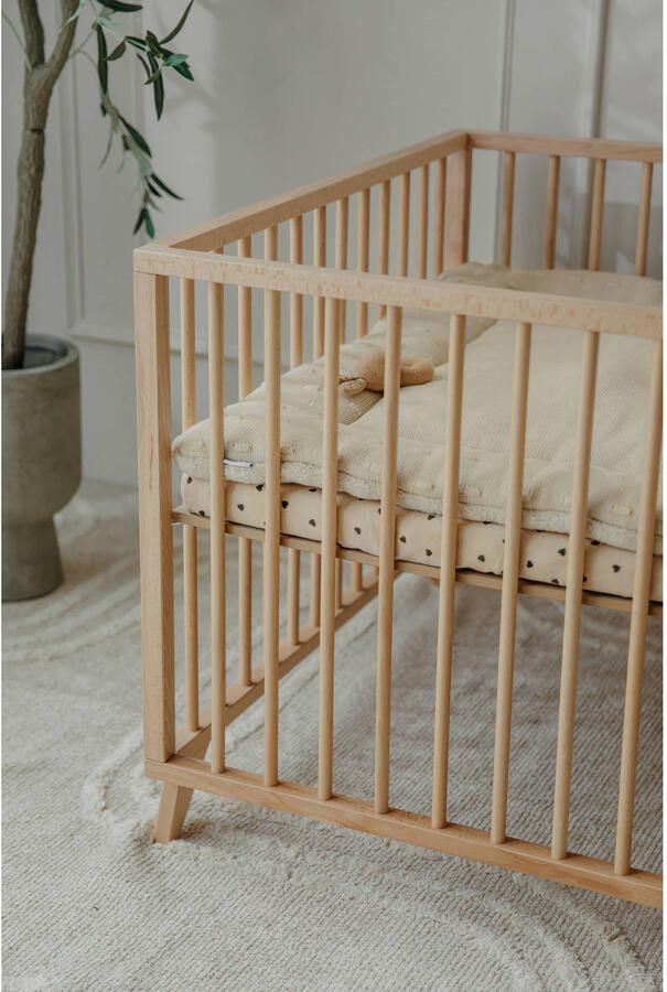 Meyco boxmatras hoeslaken Sweet Heart beige zwart