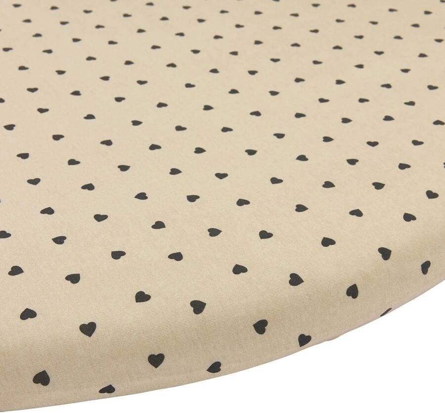Meyco boxmatras hoeslaken Sweet Heart soft sand black - Foto 2