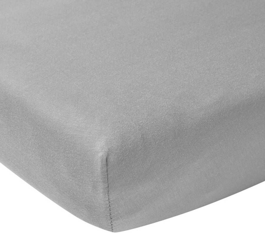 Meyco hoeslaken boxmatras 75x95 cm grijs