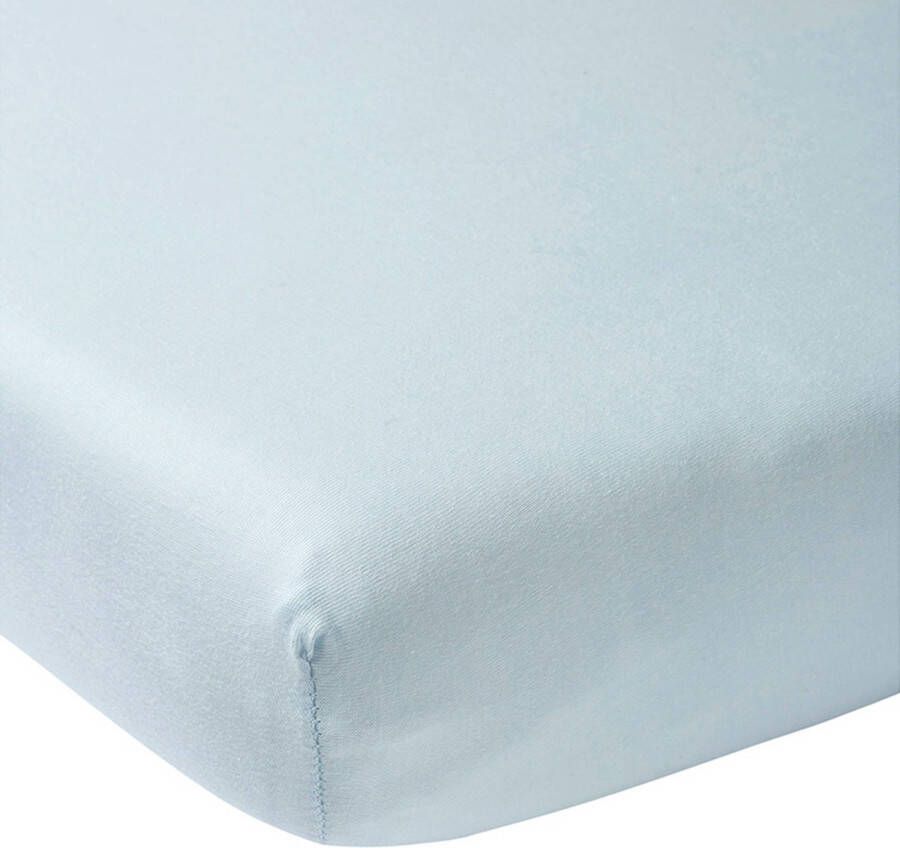 Meyco hoeslaken boxmatras 75x95 cm lichtblauw