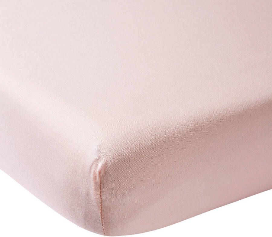 Meyco hoeslaken boxmatras 75x95 cm lichtroze