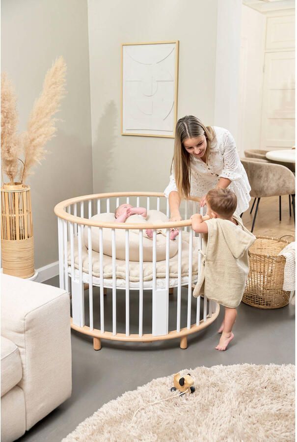 Meyco hoeslaken boxmatras Branches sand - Foto 2