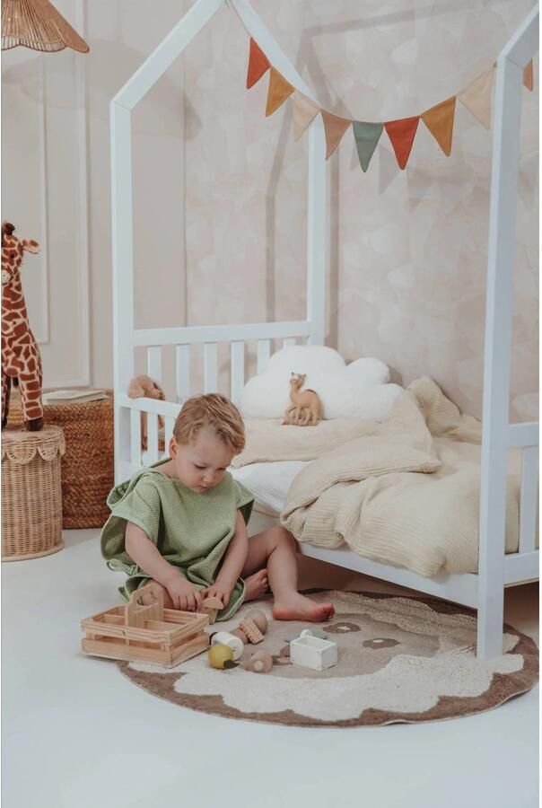 Meyco hoeslaken juniorbed pre-washed hydrofiel offwhite 70x140cm - Foto 3