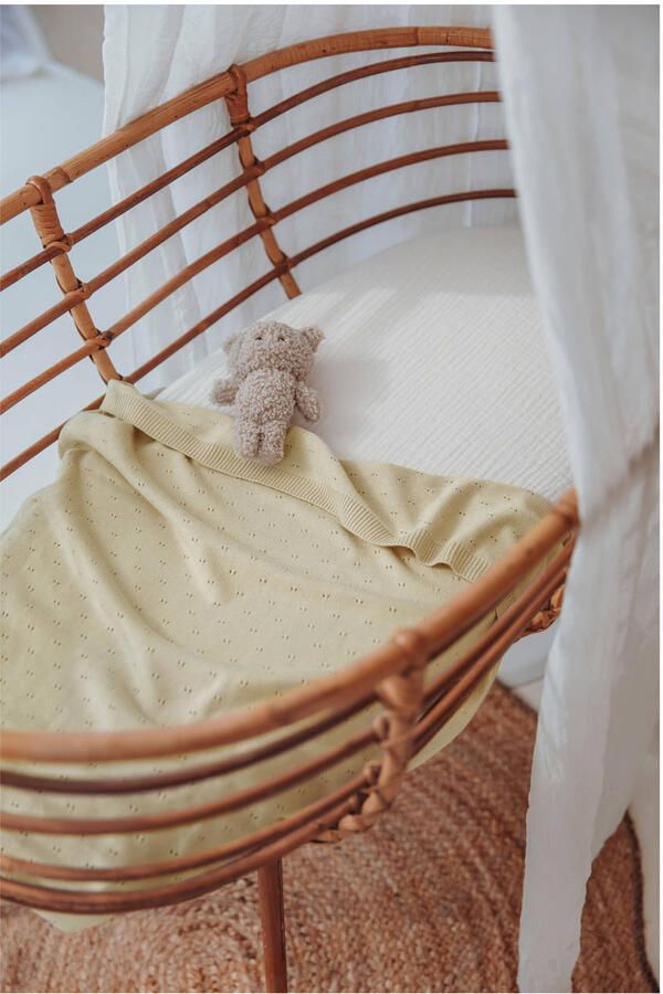 Meyco hoeslaken wieg pre-washed hydrofiel offwhite 40x80cm