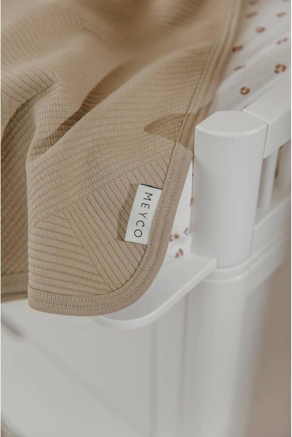Meyco Jacquard wiegdeken Pure taupe - Foto 2