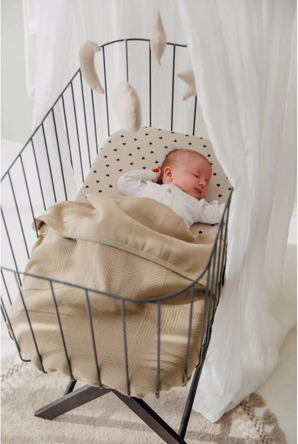 Meyco Jacquard wiegdeken Pure taupe - Foto 3