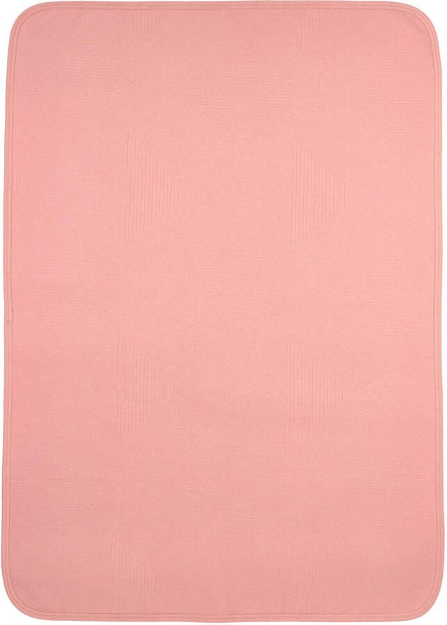 Meyco Jacquard wiegdeken rose