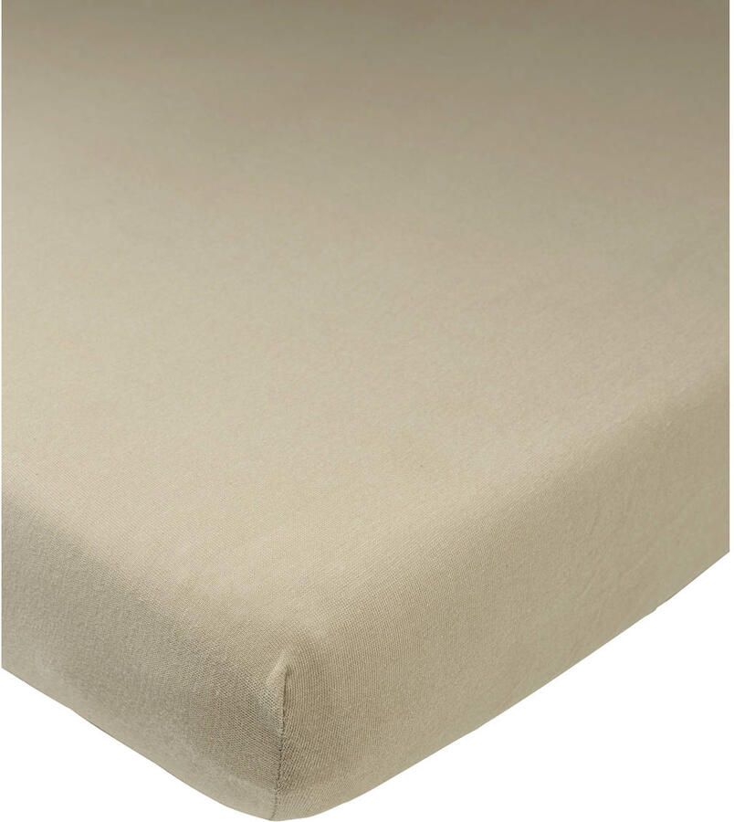 Meyco jersey ledikant hoeslaken 60x120 cm taupe - Foto 3