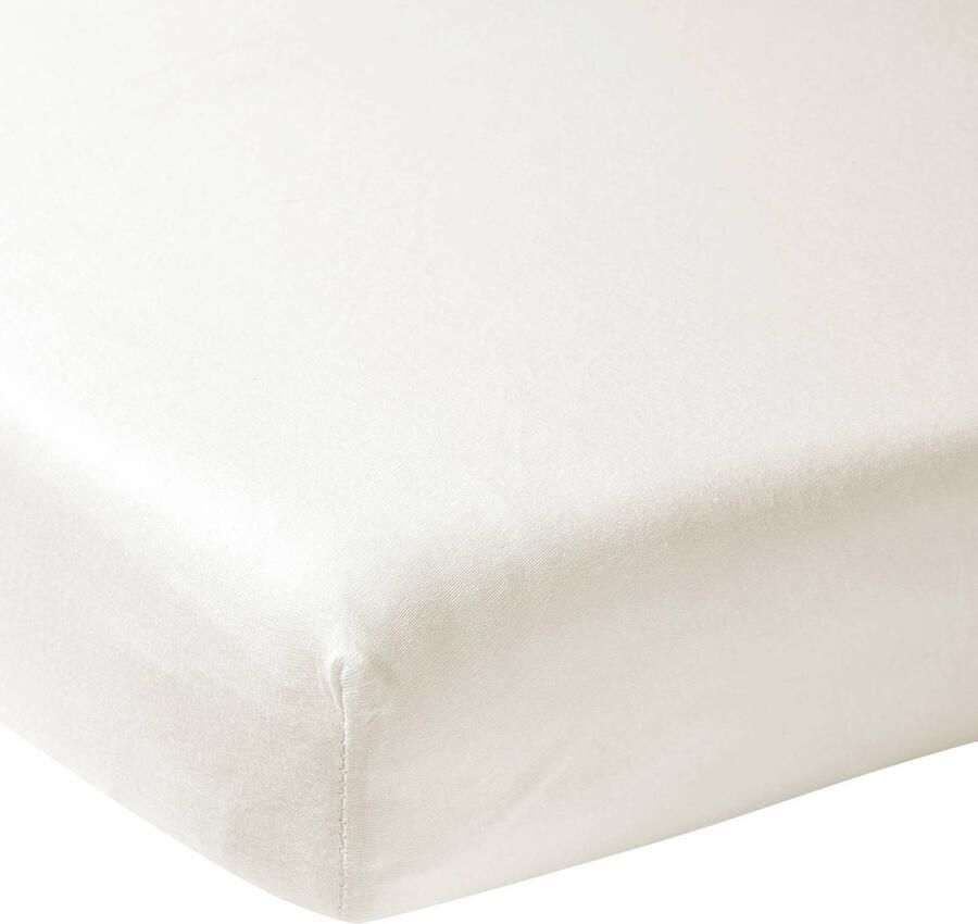 Meyco jersey hoeslaken boxmatras 75x95 cm offwhite