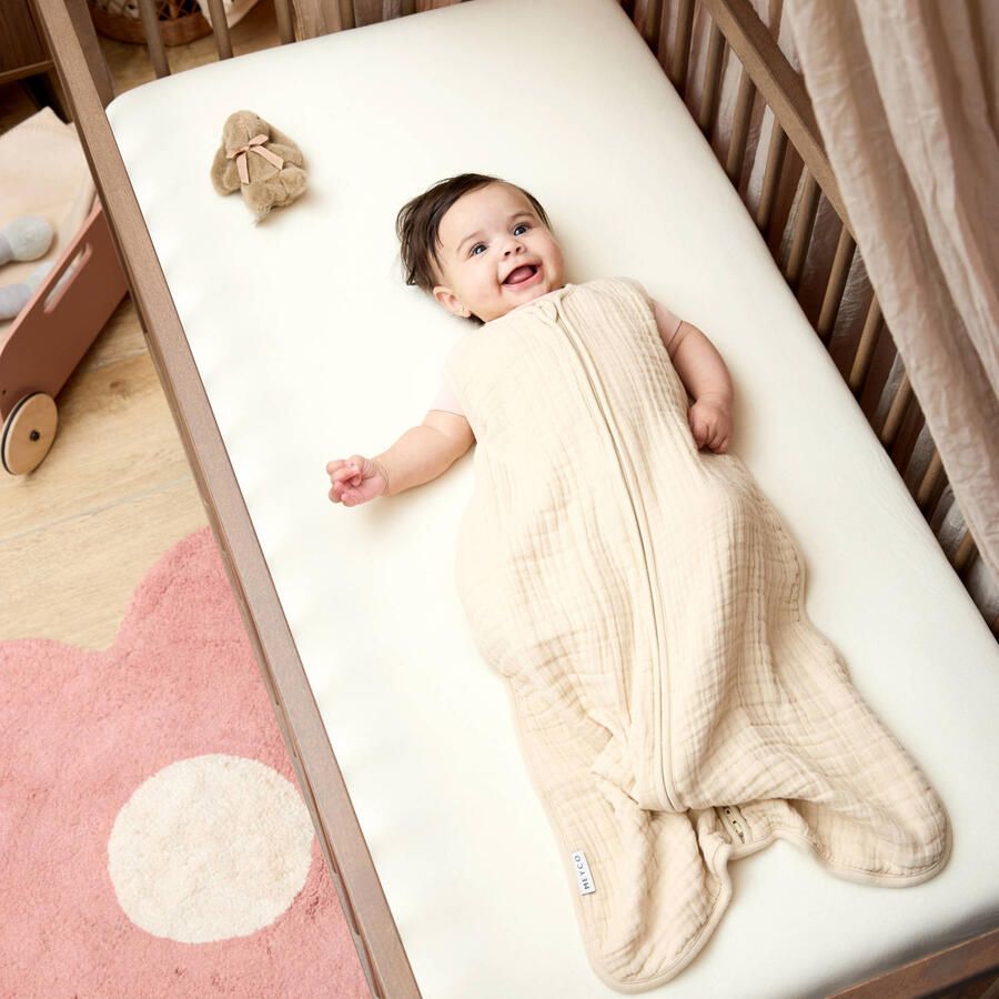 Meyco jersey hoeslaken juniorbed nature