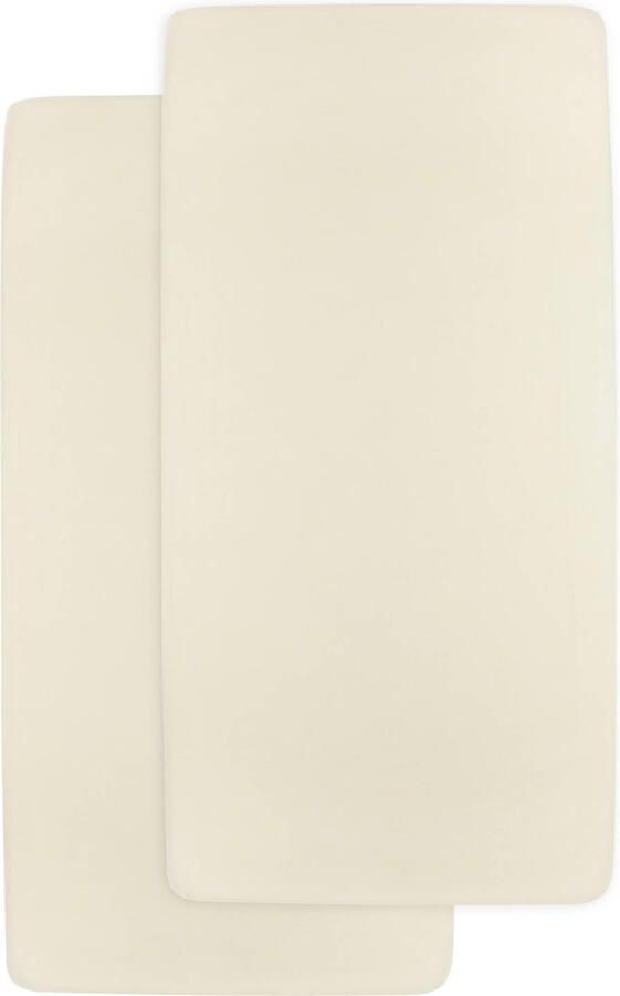 Meyco jersey hoeslaken wieg set van 2 nature - Foto 2