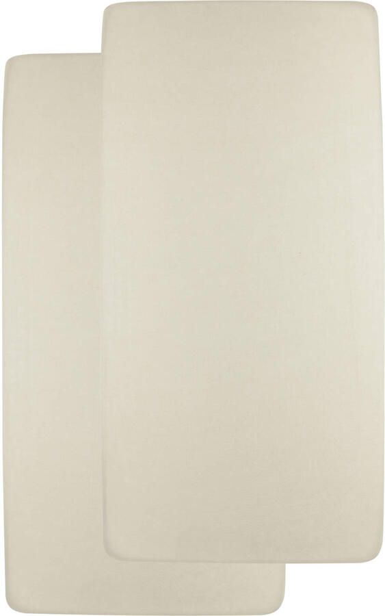 Meyco jersey hoeslaken juniorbed set van 2 soft sand - Foto 2