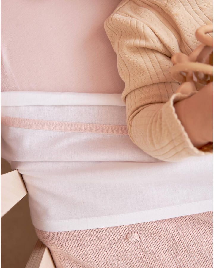 Meyco katoenen jersey ledikant hoeslaken 60x120 cm Soft Pink