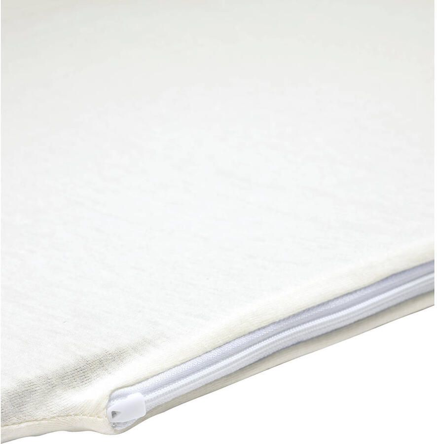 Meyco katoenen jersey matrashoes DeLuxe voor campingbed 60x120cm offwhite