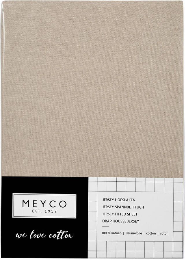 Meyco katoenen junior hoeslaken 70x140 150 cm sand