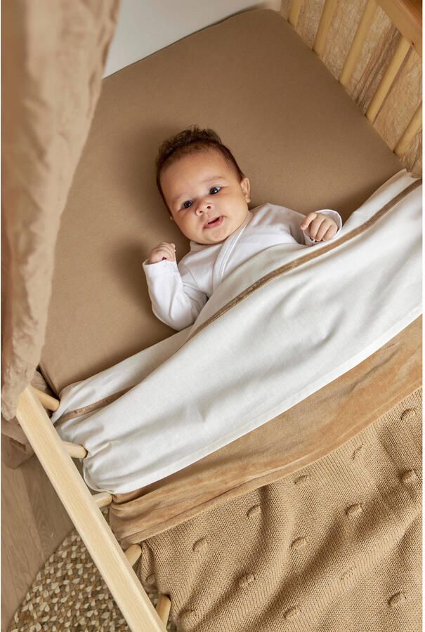 Meyco katoenen junior hoeslaken 70x140 150 cm taupe