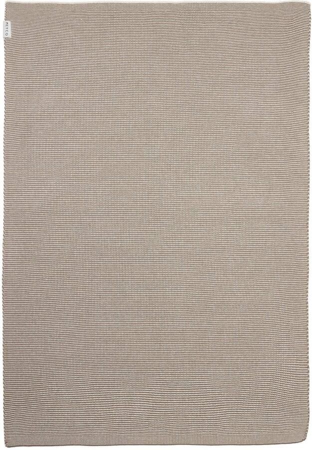 Meyco katoenen ledikantdeken taupe 150x100 cm - Foto 3
