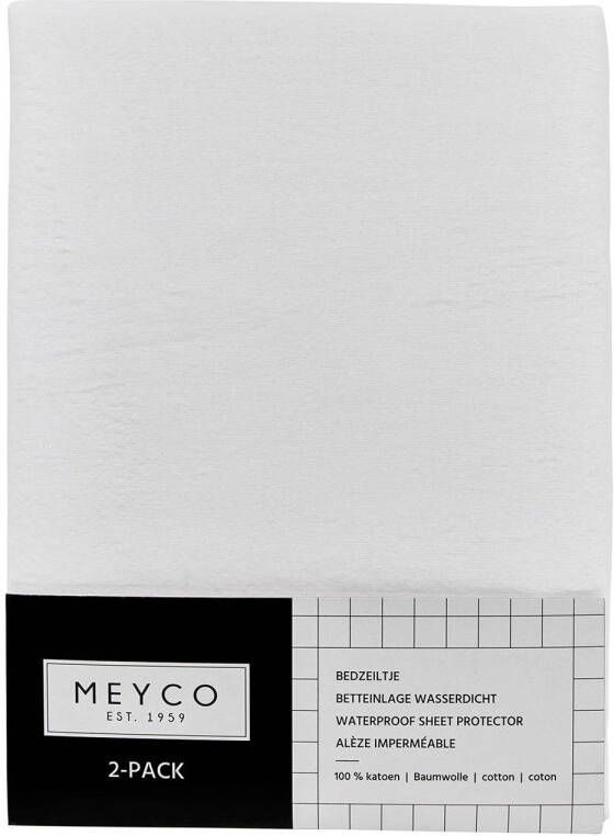 Meyco katoenen molton bedzeil 75x100 cm (set van 2) - Foto 2