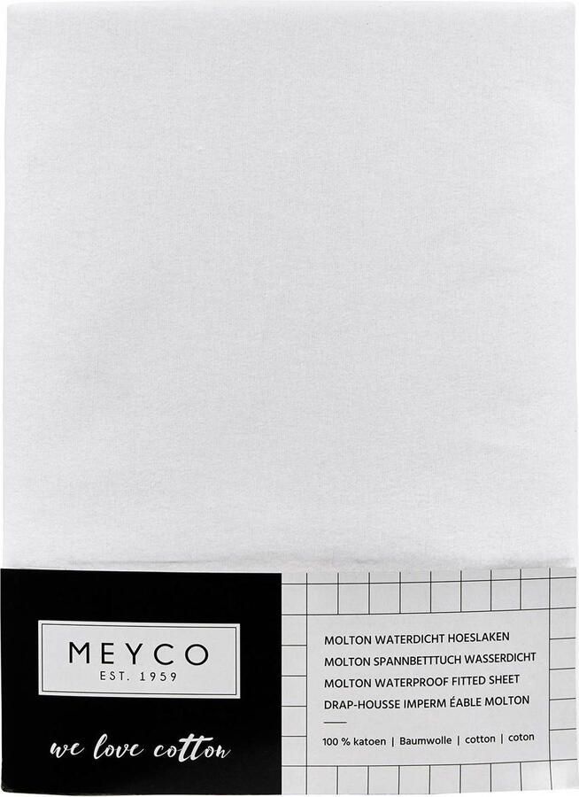 Meyco katoenen molton pu waterdicht hoeslaken 70x140 150 cm - Foto 3