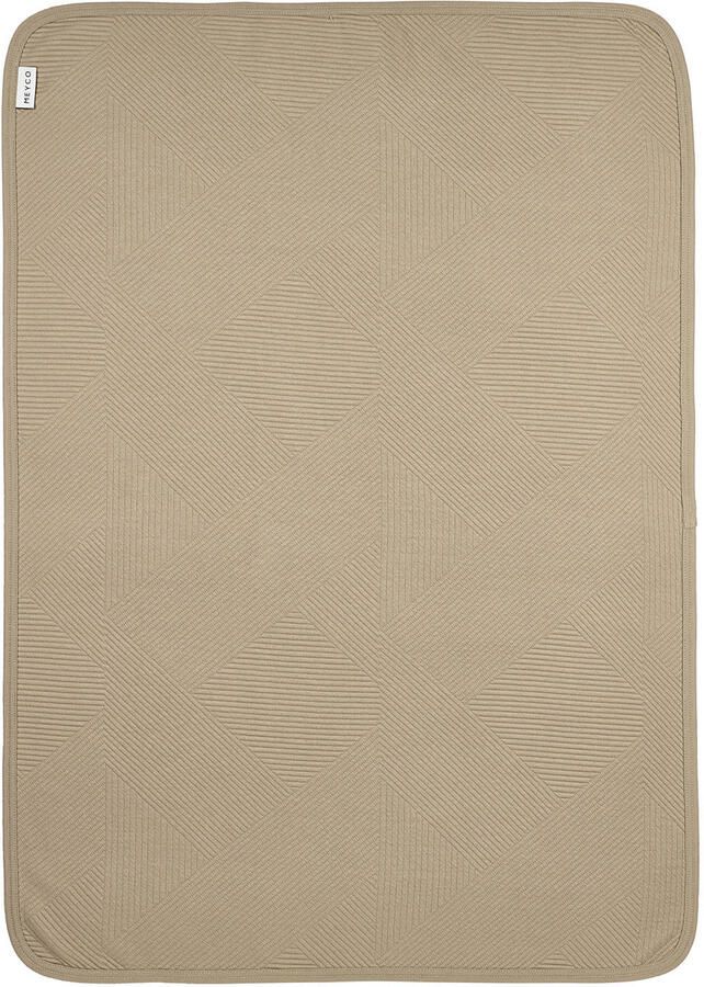 Meyco ledikant deken Jacquard taupe - Foto 2