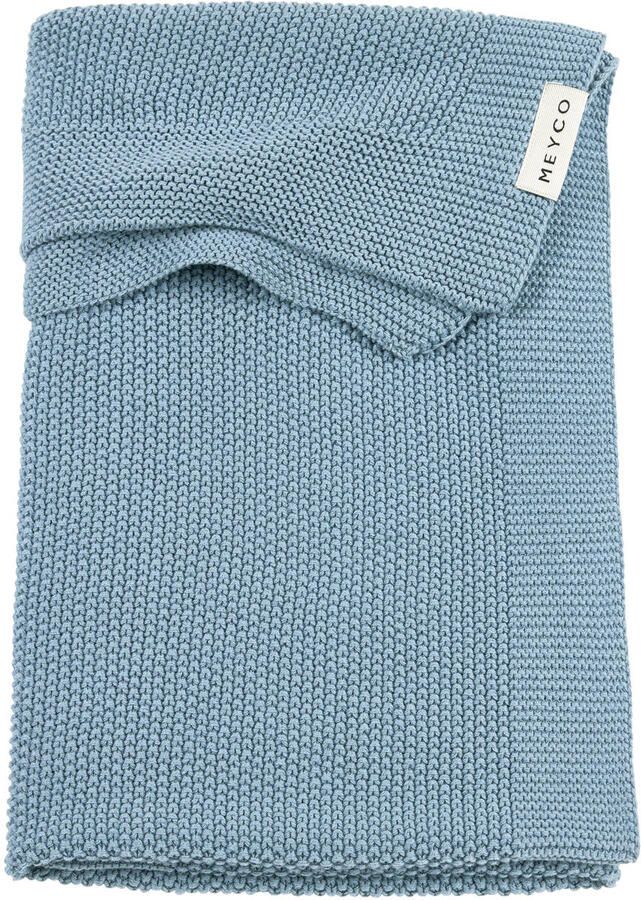 Meyco ledikant deken Mini Relief Jeans Blue
