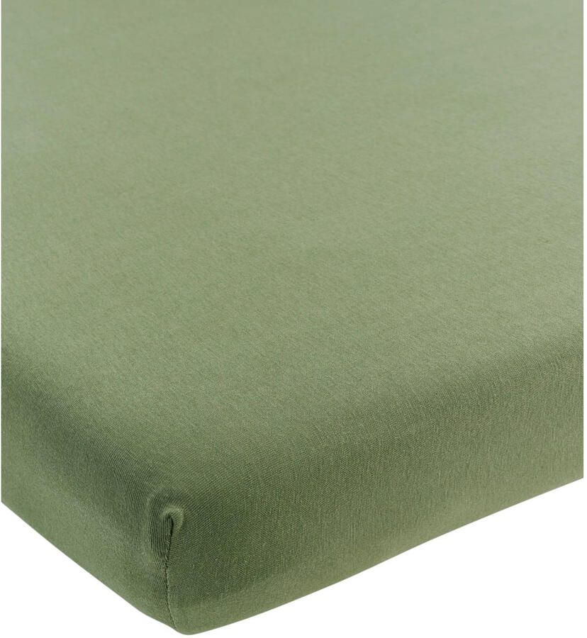 Meyco ledikant hoeslaken groen - Foto 3