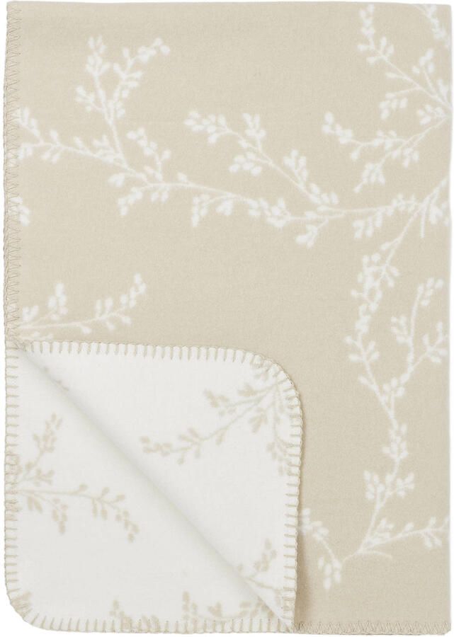 Meyco ledikantdeken Branches beige wit - Foto 3