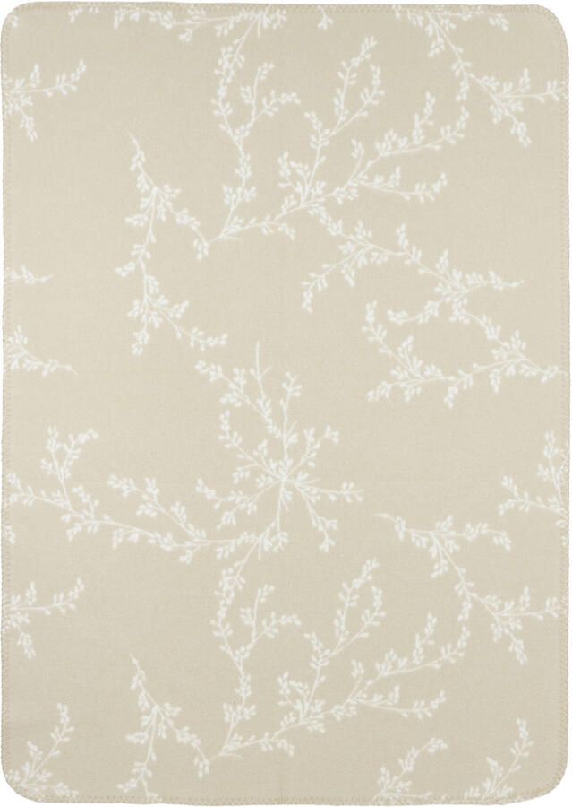 Meyco ledikantdeken Branches beige wit - Foto 2