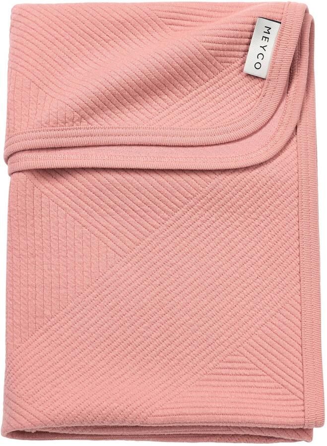 Meyco ledikantdeken Jacquard rose