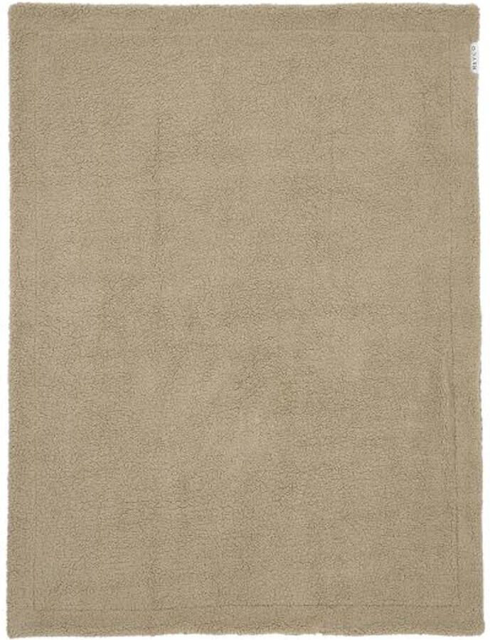 Meyco ledikantdeken met wafel en teddy bruin