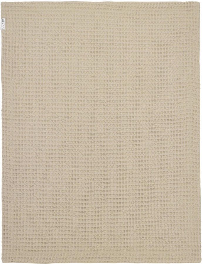 Meyco ledikantdeken Waffle Cotton sand