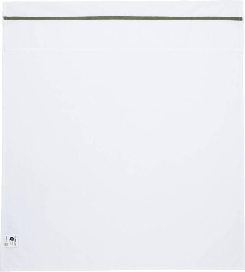 Meyco ledikantlaken met bies wit groen